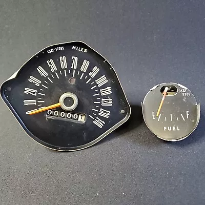 1965-66 Ford Mustang Speedometer C5ZF-17265 140 MPH & Fuel Gauge C5ZF 9306 Black • $40