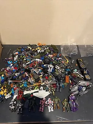 Mega Bloks Halo Figures Lot Figures Plus Some Accessories Lots Of Pieces • $95