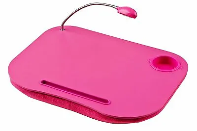 Portable Laptop Tray Reading Table Cushion With Cup Holder & 5 LED Night Light  • £14.99