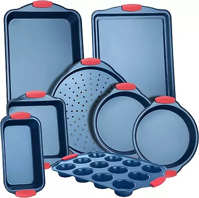 Nutrichef NCSBSBL8 Deluxe Nonstick Baking Pans 8-Pieces • $83.99