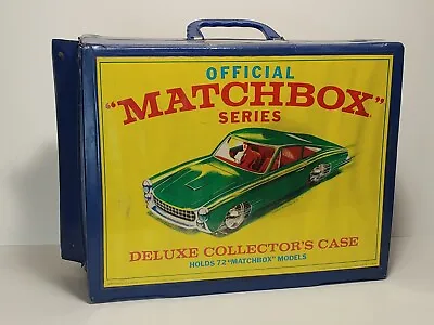 Vintage 1968 Official Lesney Matchbox Deluxe Collector’s Case Holds 72 Cars • $32.99