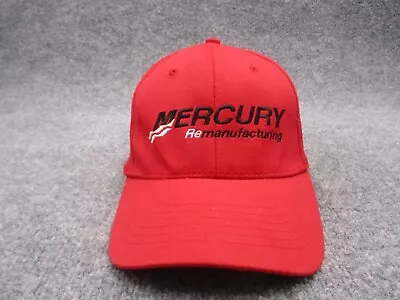 Mercury Marine Hat Cap Red Mens Fitted Large Extra Large Remanufacturing Boats • $12.34