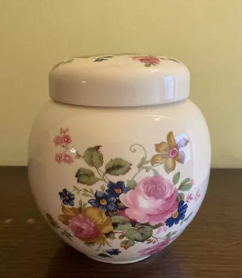  Vintage Sadler Ginger Jar With A Lid.  Rose Floral Design . • £12