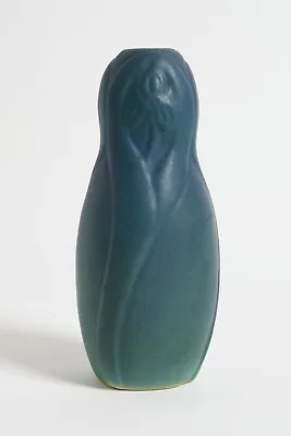 Antique 1922-1926 Van Briggle 6  Spiderwort #841 Matte Ming Blue Vase • $200