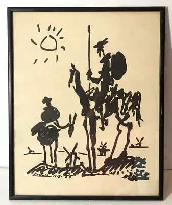 Pablo Picasso “Don Quixote” Framed 20 X 16 • $135