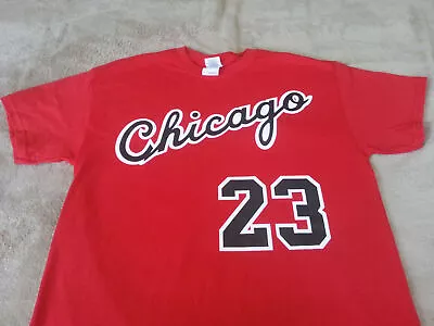 Chicago Bulls Michael Jordan Rookie Year Vtg Style T-shirt - Red/Black • $21.99