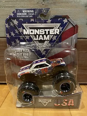 New Monster Jam 2023 4th Of July USA 76 1/64 Truck Limited Edition /5000 • $39.90