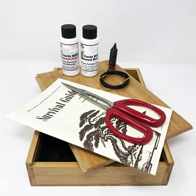 Ultimate Bonsai Tree Starter Kit - Shears Fertilizers Book Pagoda & Wire • £36.63