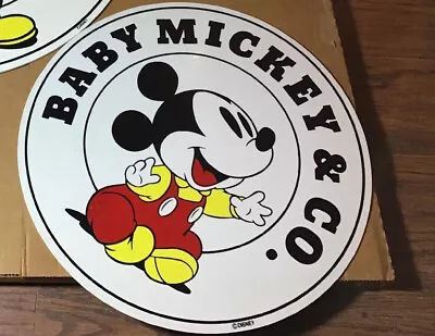 Baby Mickey & Co Sign Disney Store Display Single Sided • $39.99