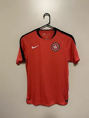 A League Western Sydney Wanderers Red Soccer Training Jersey Size Medium • $27.96