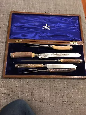 RARE Mappin And Webb EARLY 1900's 5 PIECE CARVING SET • $288.98