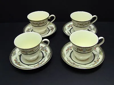 Minton STANWOOD Gold Trim Cups & Saucers / Set Of 4 • $109.95