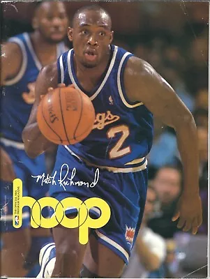 1993 Sacramento Kings Vs. New Jersey Nets - HOOP Program - MITCH RICHMOND Cover • $19.99