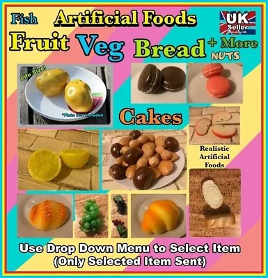 £1.99 • Buy Artificial Prop Products: Theatre Film Cafe Restaurant Life Size Fruit Veg Cakes