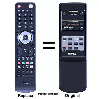 RKX1 VU64380 Replacement Remote Control For Yamaha Cassette Deck KX-690 KX-W592 • $42.88