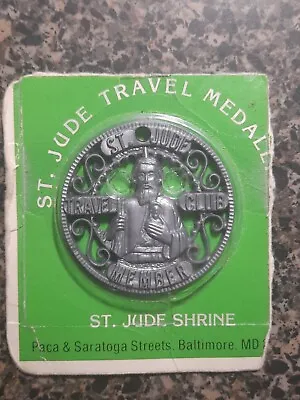 Vintage St. Jude Travel Club Plastic Medallion Protect • $10