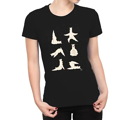 1Tee Womens Yoga Llama T-Shirt • £7.99