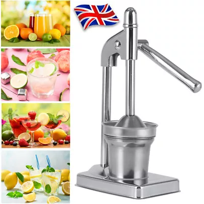 Manual Fruit Juicer Commercial Grade Citrus Juicer Hand Press Juice Squeezer UK • £7.95