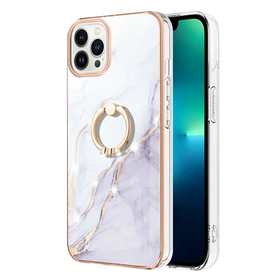 $6.96 • Buy Anti Fall Rigid Gel Armor Snap On Case Cover Stand Ring For Iphone Moto Samsung
