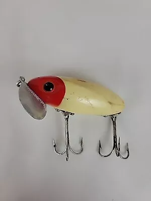 Vintage Fred Arbogast Jitterbug Red White Fishing Lure • $19.92
