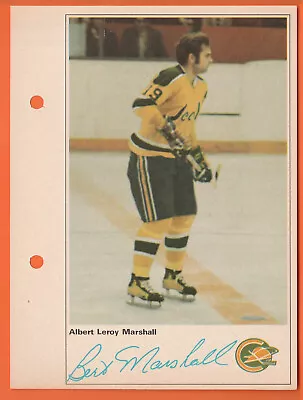 Albert Bert Marshall (With Logo) 1971-72 Toronto Sun Photos - Golden Seals • $1.99