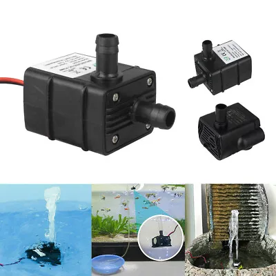 Mini Water Pump Quiet 12V 240L/H Brushless Motor Submersible Pool Water Pump US • $9.99