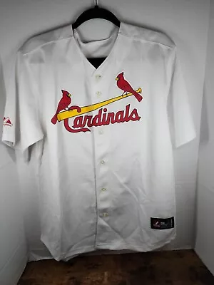 St. Louis Cardinals #5 Pujols Majestic MLB White Jersey Adult Sz 18/20 • $24.99