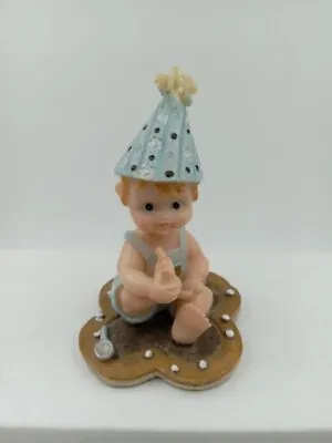  Montefiori Collection Adorable Cute Baby Boy Party Hat Sitting On Food Spoon 3  • $24.59