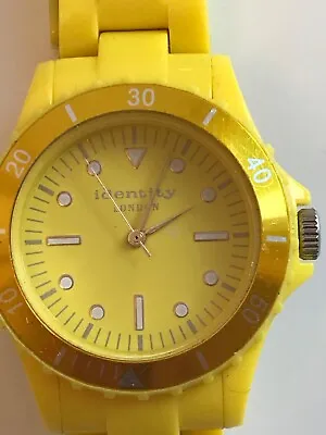 Identity London Wristwatch Bright Yellow Stainless Steel • £15