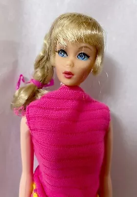 Vtg Talking Barbie (mute)  Mod Side Ponytail Blonde Legs Detached Swimsuit Japan • $95