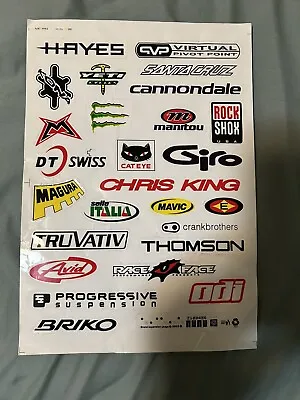 Bike Decals Various Brands. Cannondale Chris King Rock Shox Mavic And More • $15