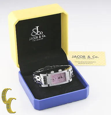 Jacob & Co. Stainless Steel & Diamond Angel Quartz Watch W/ Box & Papers • £4257.89