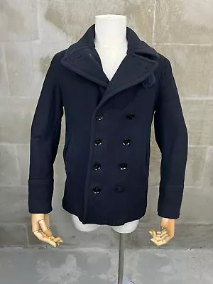 Vintage Burberry Brit Wool Coat Jacket Mens Size M • $265