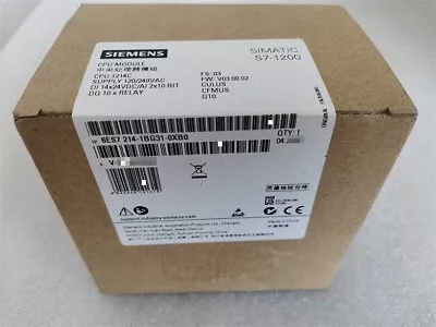 1 PC New Sealed Siemens 6ES7 214-1BG31-0XB0 6ES7214-1BG31-0XB0 S7-1200 • $279