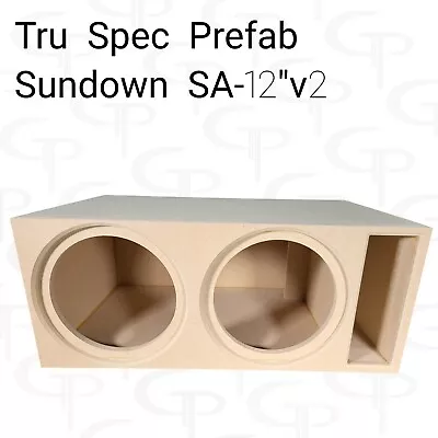 TRU SPEC Prefab Dual 12  Subwoofer Enclosure Box Sundown SA 12v2 Made In The USA • $244.99