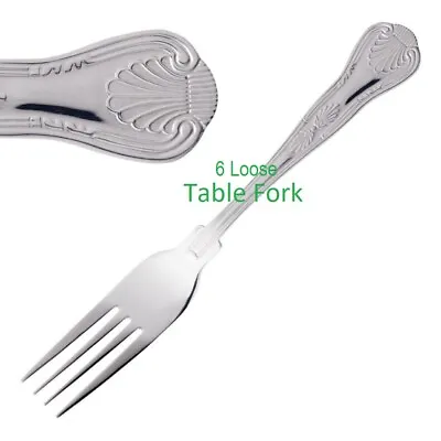 £13.49 • Buy 12/6 Kings Pattern Cutlery Stainless Steel Tableware Restaurant Fork Tea Spoon