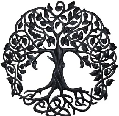 Tree Of Life Wall Art Metal Decorative Artwork Iron Indoors Outdoors Garden 59 • £55.99