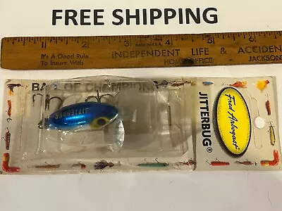 VINTAGE Fred Arbogast Jitterbug Topwater Fishing Lure 635 307 CLICKER 1/4 OUNCE • $36