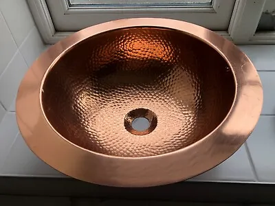 Polished Copper Hammered Copper Bathroom Undercounter Basin/Sink • £120