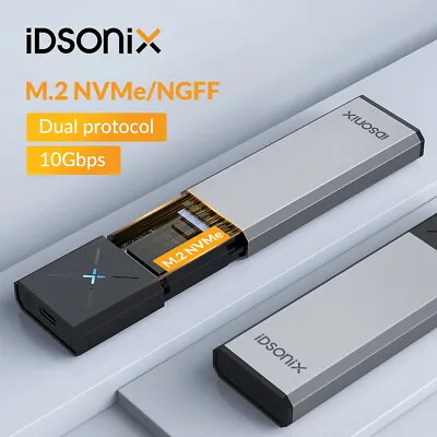 $9.99 • Buy IDsonix M.2 NVME NGFF SATA SSD To Type-C/USB 3.1 External Drive Enclosure Case