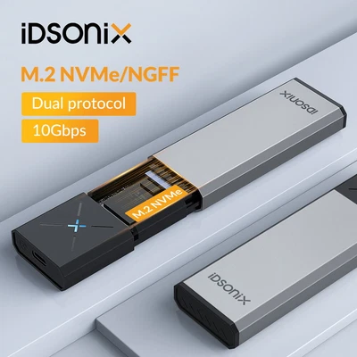$9.99 • Buy IDsonix M.2 NVME NGFF SATA SSD To Type-C/USB 3.1 External Drive Enclosure Case