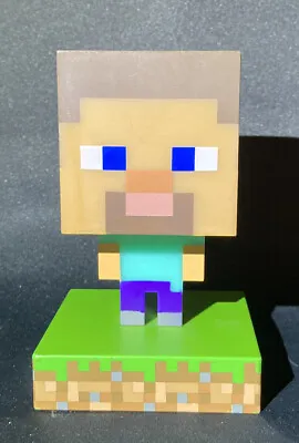 Minecraft Steve Icon Light 3D Character Lamp Nightlight Video Game Figure Decor • $13.95