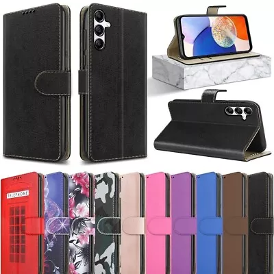 Wallet Case For Samsung Galaxy A14 A34 A54 A04S Leather Flip Stand Phone Cover • £3.99