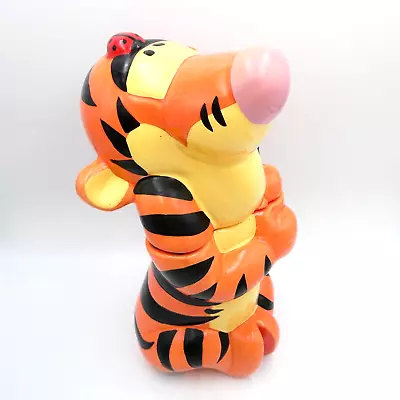 Disney Tigger With Ladybug On Head Cookie Jar Treasure Craft Winnie The Pooh VTG • $39.98