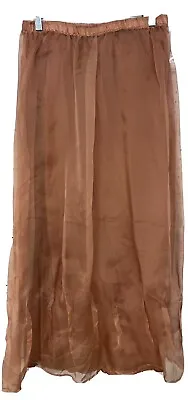 Bodil Women's Lagenlook 2pc Set Top & Maxi Skirt Size Large Salmon • $69