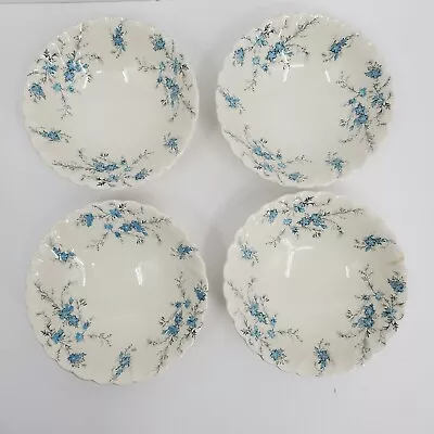 Vintage Myott Staffordshire Forget Me Not Berry Bowls 4 Piece Set England China • $24.99