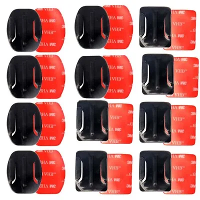 12Pcs Helmet Accessories Flat Curved Adhesive Mount For Gopro Hero 2/3 /3+/4 • $14.26