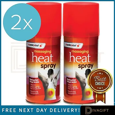 £6.99 • Buy 2 X Deep Heat Spray Massaging Instant Muscle Injury Back Pain Relief Heat Spray