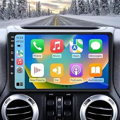 Apple Carplay Android 12 Car Radio Stereo For Jeep Wrangler JK 2015 2016 2017 M • $129.14