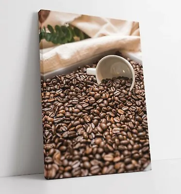 Coffee Aesthetic Cafe Photo -deep Framed Canvas Wall Art Picture Print- Kitchen • £89.99